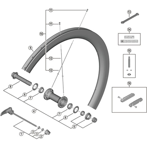 SPRE WHR9200-C50-TU-F spoke 261mm