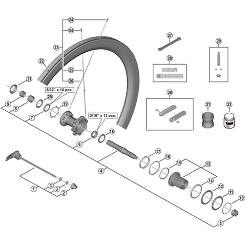 SPRE WHR9200-C50-TU-R RH spoke 264mm