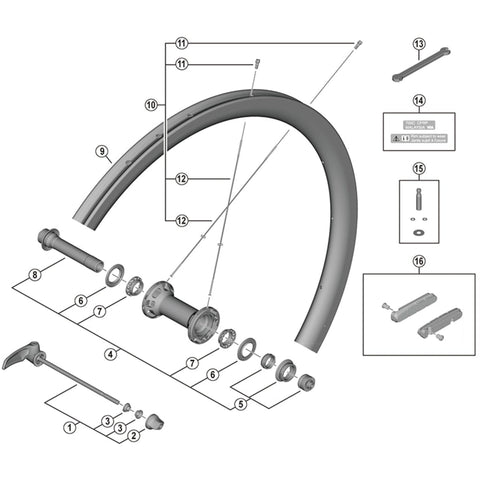 SPRE WHR9200-C36-TU-F spoke 275mm