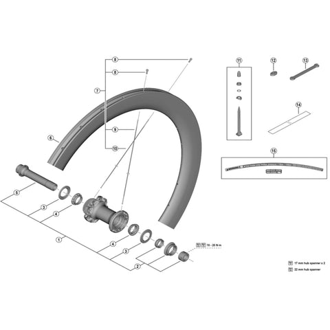 SPRE WHR9270-C60-HR-TU-F RH spoke 250mm