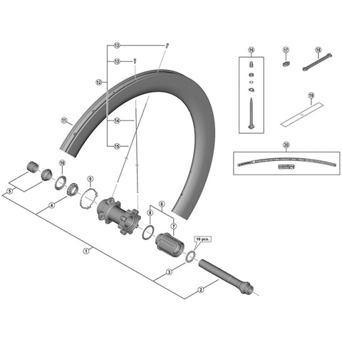 SPRE WHR8170-C60-TLF spoke 262mm