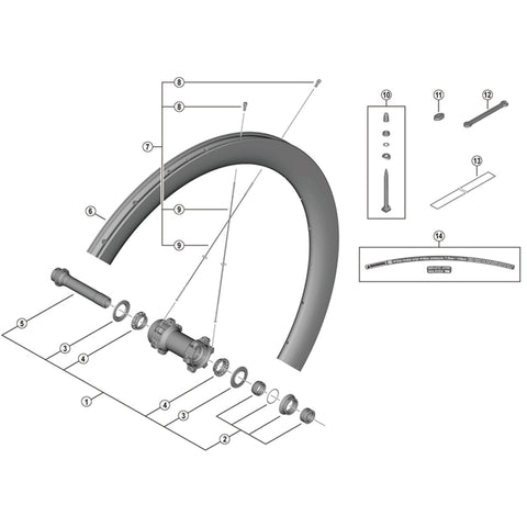 SPRE WHR8170-C50-TLF spoke 272mm