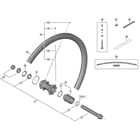 SPRE WHR8170-C36-TLR LH spoke 267mm
