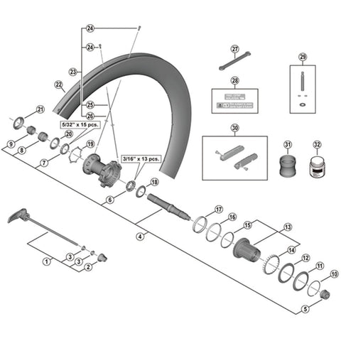 SPRE WHR9200-C60-HR-TU-R LH spoke 246mm