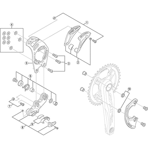 SPRE SM-CD50 up guide bolt&nut