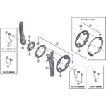 SPRE FC-M4000 crank arm fixing bolt