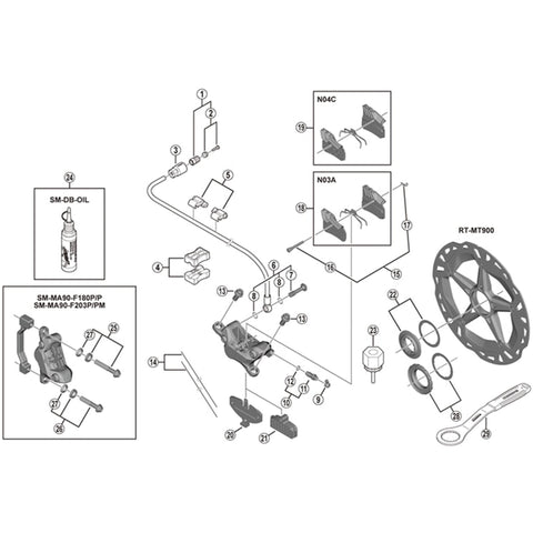 SPRE BR-M9120 Banjo bolt & O-ring