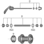 SPRE HBTX505 comp hub axle 108mm