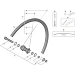SPRE HBRS770 complete hub axle