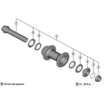 SPRE HBR7070 complete hub axle