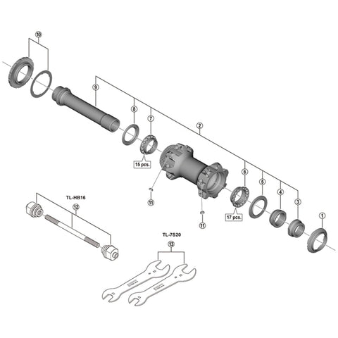 SPRE HBM9110 ball retainer 5/32x17mm RH