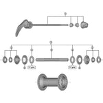 SPRE HB3500 comp hub axle