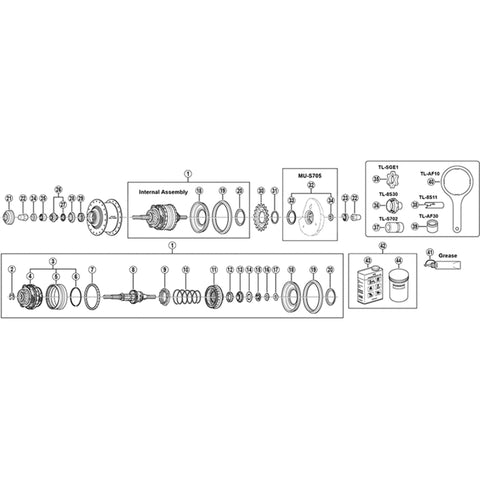 SPRE SGS505 Internal assembly