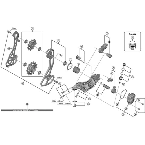 SPRE RDR8000 cable fixing bolt & plate