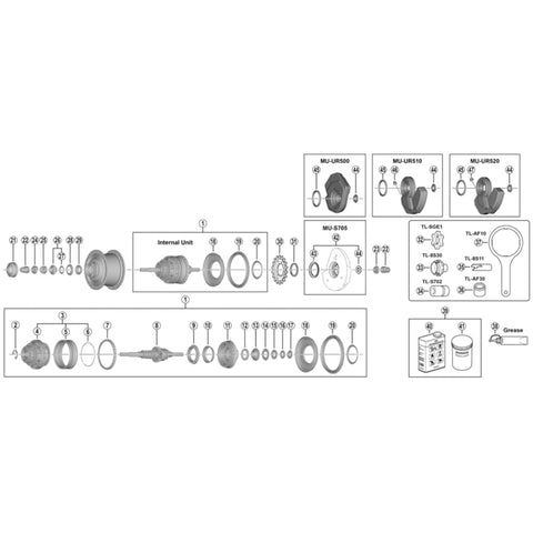 SPRE SGS7051-8 Internal assembly 187mm