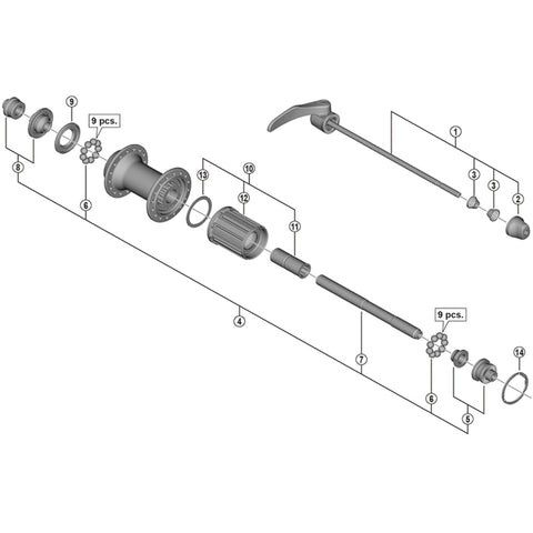 SPRE FHR7000 LH lock nut unit