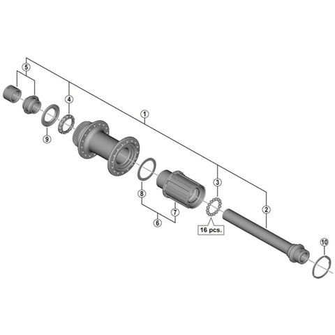 SPRE FHR7070 LH lock nut & cone