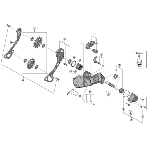 SPRE RDRX805-GS bracket axle unit