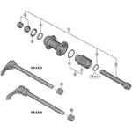 SPRE FHMT400 complete hub axle 142mm