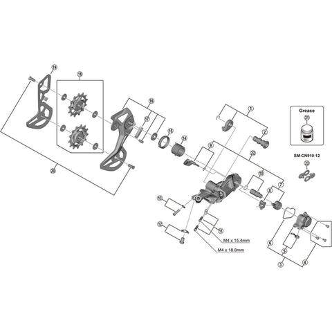 SPRE RDM8100 cable fixing bolt & plate