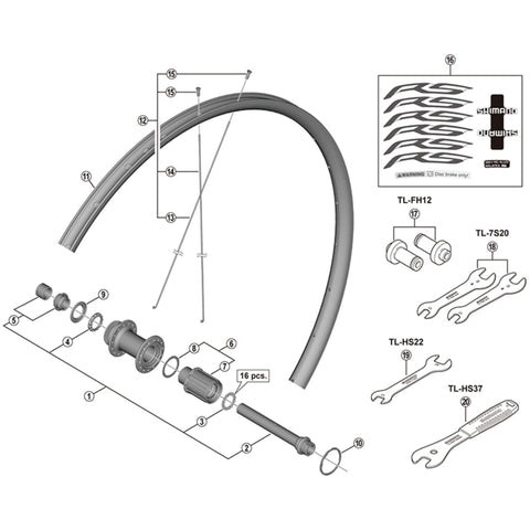 SPRE FHRS470 complete hub axle 142mm