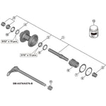 SPRE FHMT510 complete hub axle 142mm