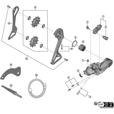 SPRE RDR9250 bracket axle unit