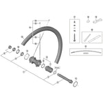SPRE WHRS81-C50-CL-F spoke 267.5mm