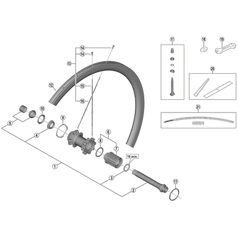 SPRE WHRS81-C50-CL-F spoke 267.5mm