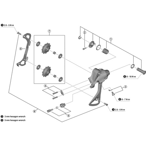 SPRE RD-T4000 cable fix bolt/plate