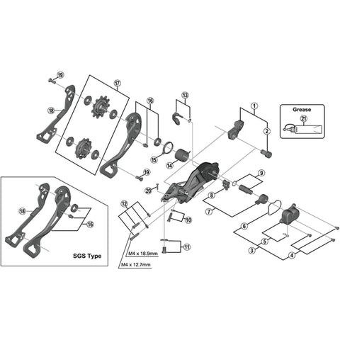 SPRE RDM820 guide pulley bolt
