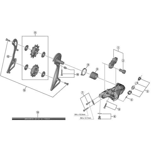 SPRE RDR9100 bracket axle for normal