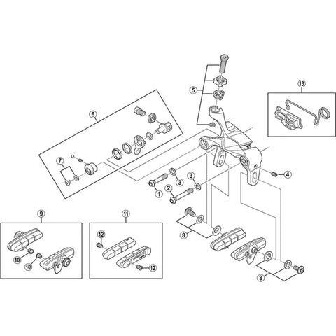 SPRE BR9000 cable adjust bolt