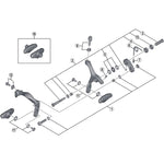 SPRE BR4700 RR pivot assy 35.7/10.5mm