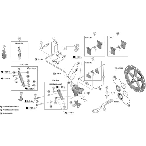 SPRE BR-RS505 bolt fixing pin