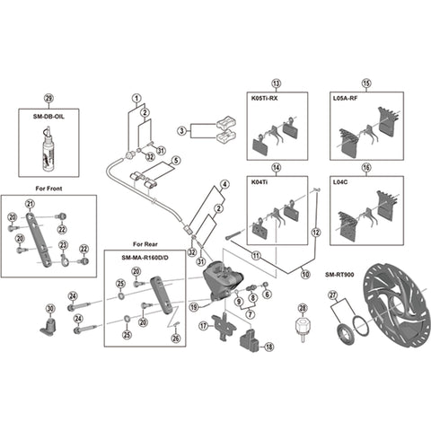 SPRE BRR9170 calliper fixing bolt A