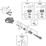 SPRE PDES600 pedal axle assembly LH