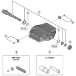 SPRE PDEF202 pedal axle assembly LH