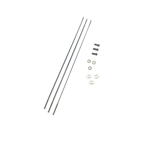 Zipp Spokes & Nipples & Washers CX Ray Straight-Pull External Hex Secure Lock Black Oxide 184mm (3 pcs):