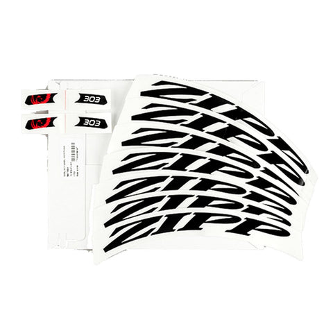 ZIPP SPARE - WHEEL DECAL KIT 303 DISC SINGLE RIM +1 EXTRA DECAL: BLACK 700C