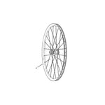 Zipp Spare - Spokes & Nipples & Washers 3-Pack 266mm Cx-Sprint J-Bend External Black: BLACK 266MM