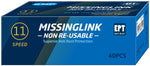 KMC - MissingLink - 11 Speed - Non-Reusable - 40 pairs - Silver EPT