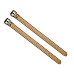 Leather Basket StrapsBasket fixing straps with buckle fastenings