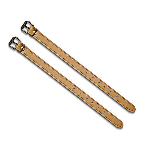 Leather Basket StrapsBasket fixing straps with buckle fastenings