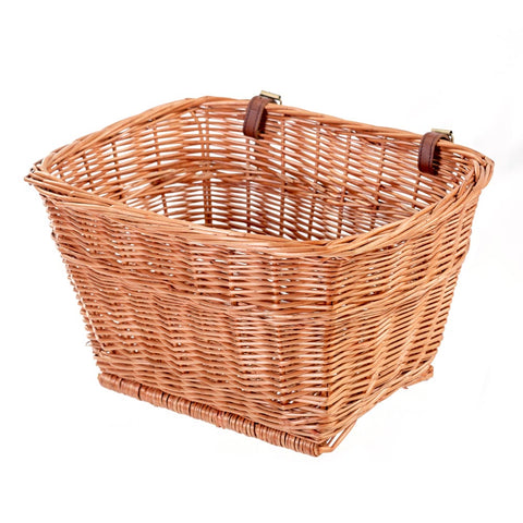 Wicker Bicycle Basket â 19ï¿½ Rectangular