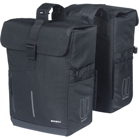 Basil Move double bicycle bag, 30L, blac