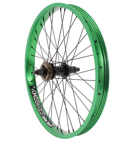 BMX Rear Wheel KHE PRISM 20 Inch Green