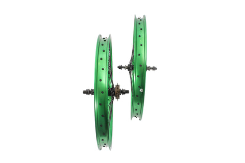 BMX wheelset KHE PRISM 20 inch green