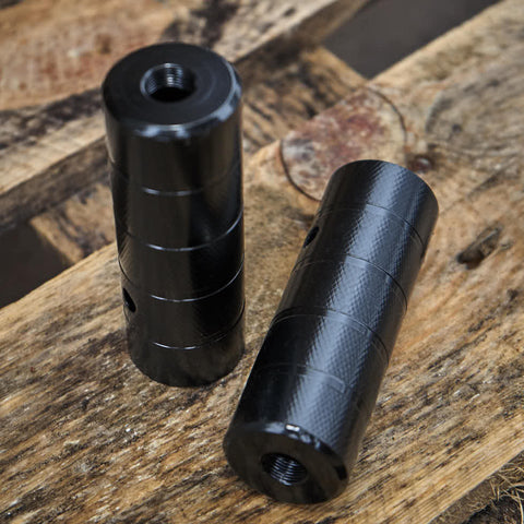 BMX Pegs KHE BLACK STEEL 14mm/0,55&quot; 1 pair