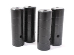 BMX Peg Set KHE BLACK STEEL 2 Pair 10mm (3/8&quot;)